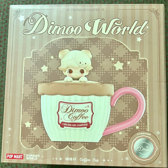 DIMOO WORLD Coffee Cup POP MART New In Box Authentic - Picture 7 of 10
